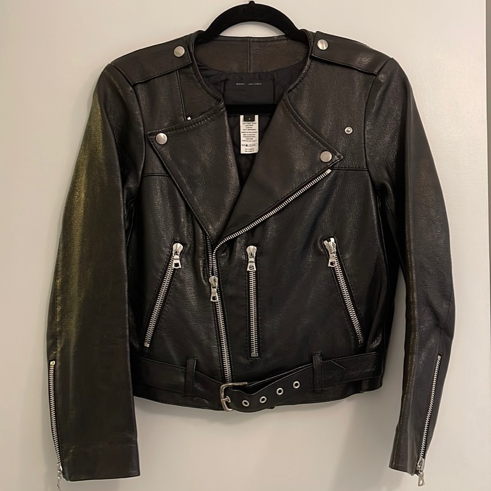 Marc Jacobs leather moto jacket NWOT